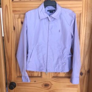 Purple Polo Ralph Lauren golf Jacket medium metallic womens